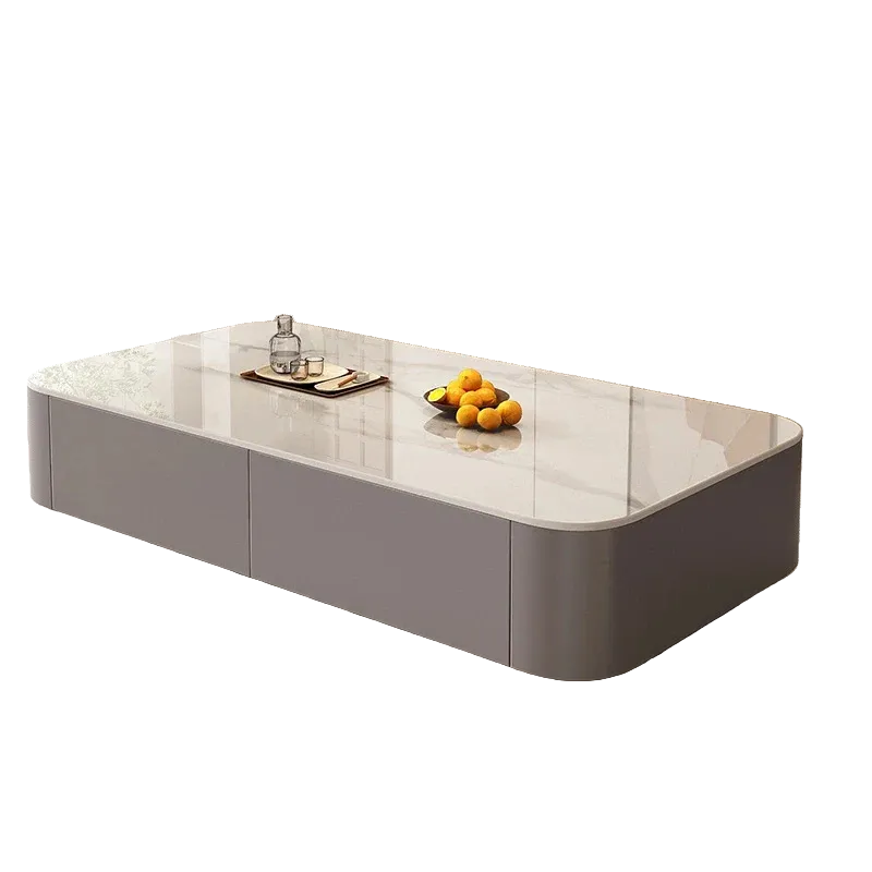 Table basse design italien rectangulaire en céramique