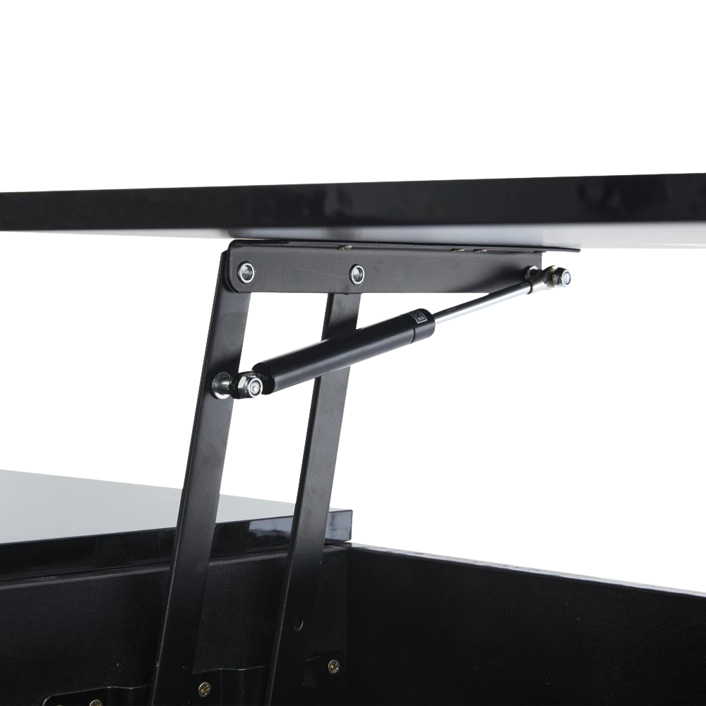 Table basse relevable avec LED et plateau ajustable