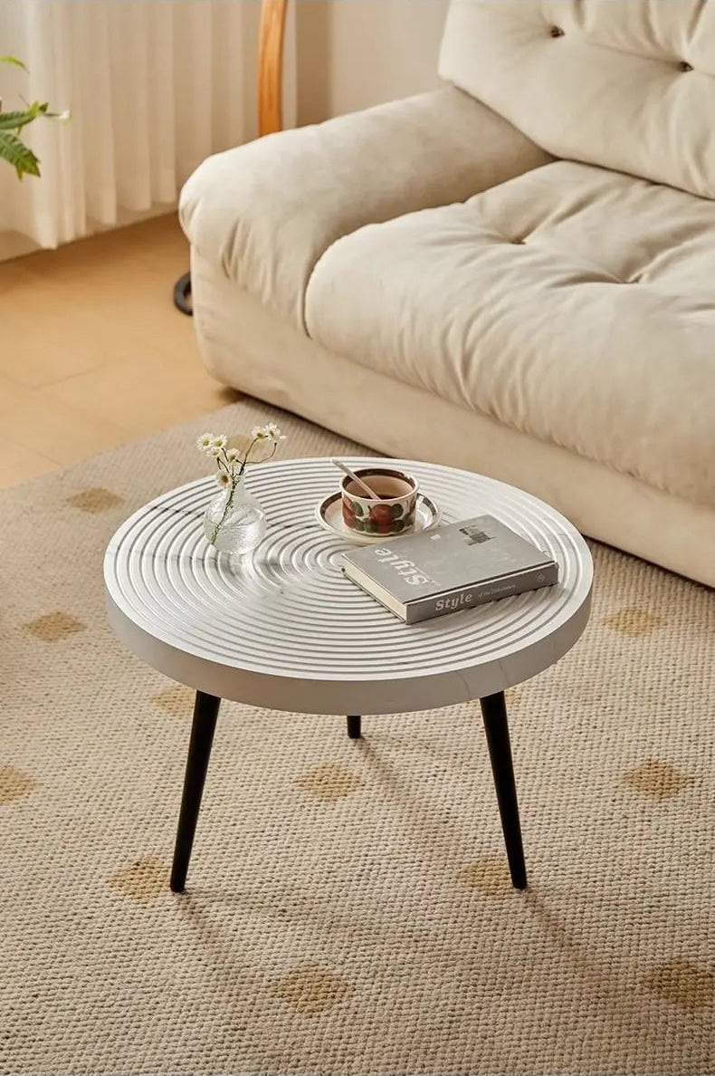 Table basse gigogne ronde japonaise en bois massif