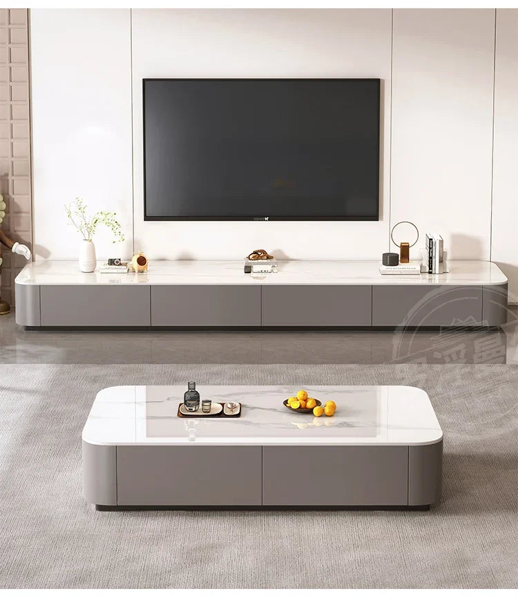 Table basse design italien rectangulaire en céramique