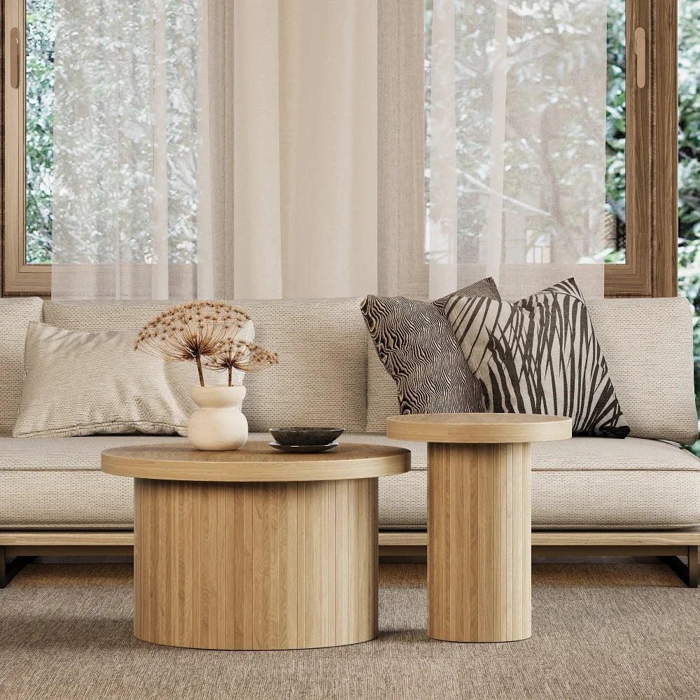 Table basse gigogne en bois design