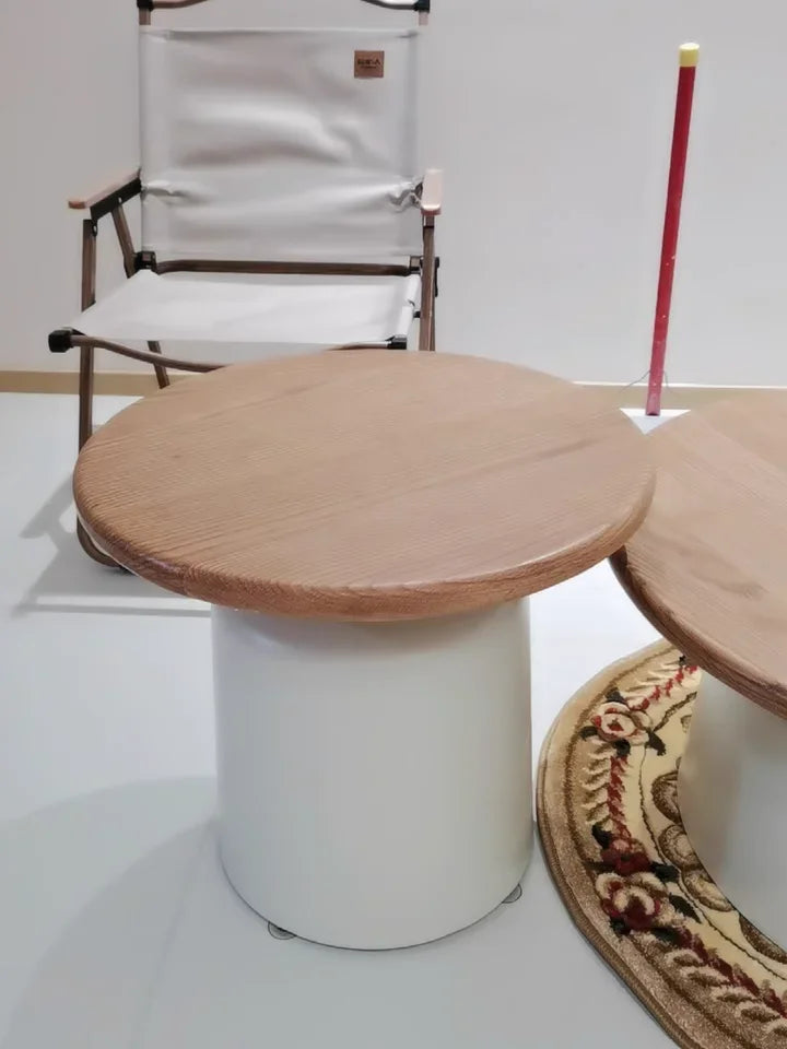 Table basse gigogne ronde et design scandinave