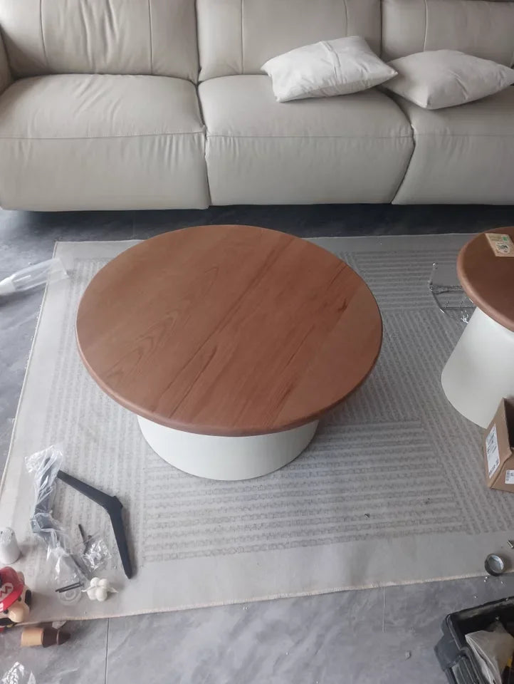 Table basse gigogne ronde et design scandinave