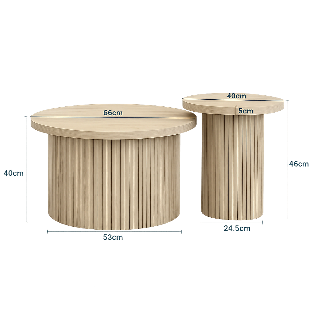 Table basse gigogne en bois design