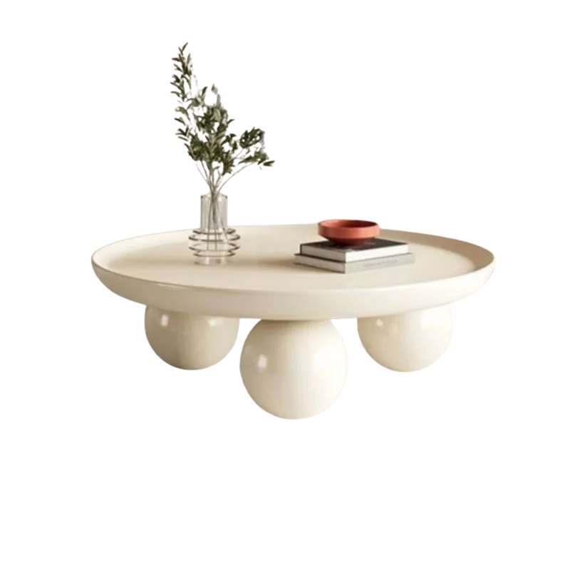 Table basse ronde en métal style minimaliste moderne