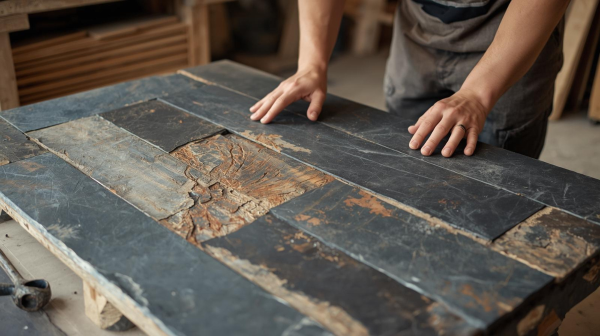 Faire une table basse en ardoise naturelle