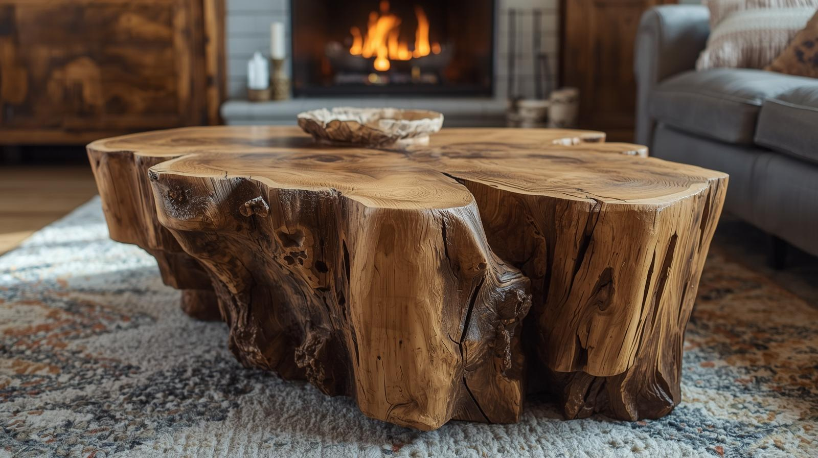 Transformer un tronc en table basse : le guide DIY naturel et tendance