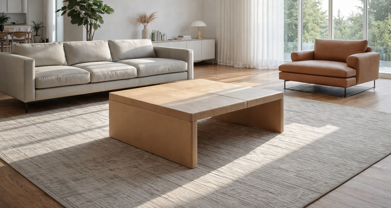 Comment fabriquer une table basse en carton facilement ?