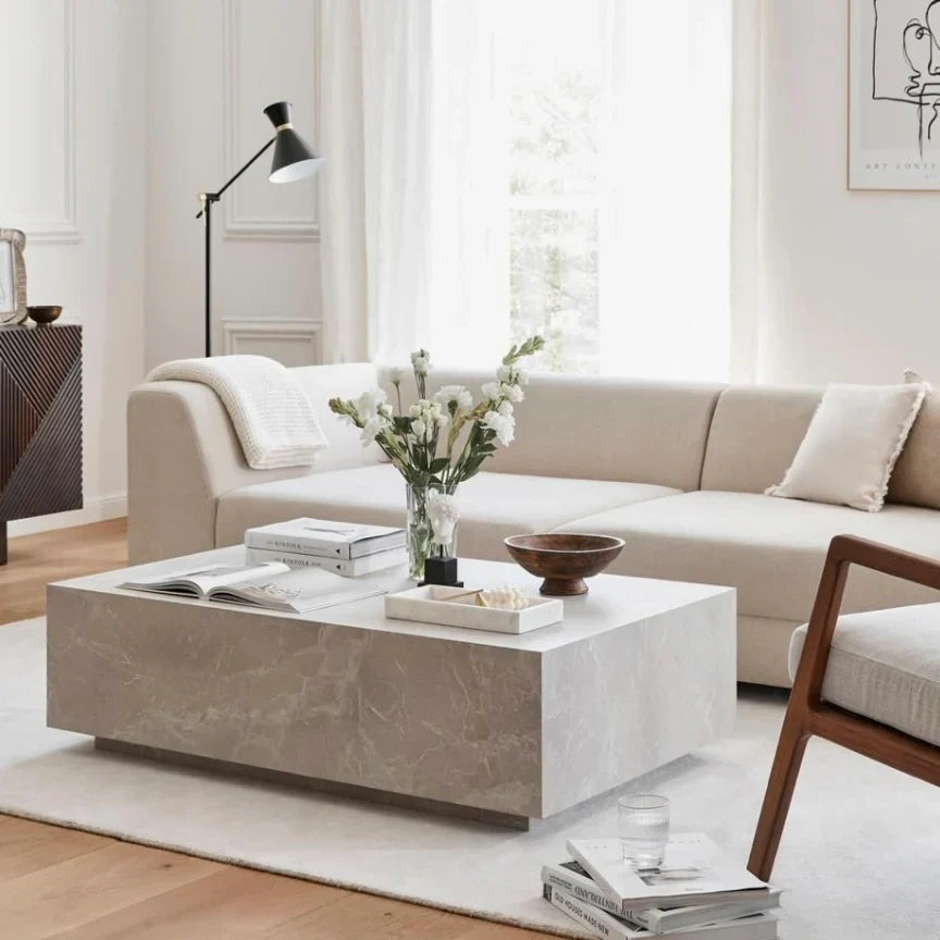 Table basse en marbre