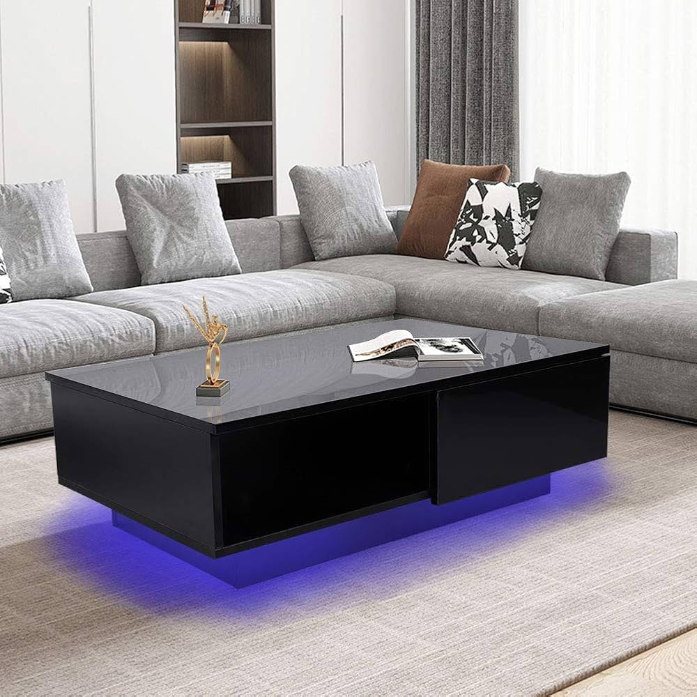 Table basse noire