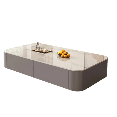 Table basse design italien rectangulaire en céramique