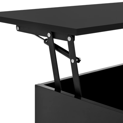 Table basse relevable avec LED et rangement