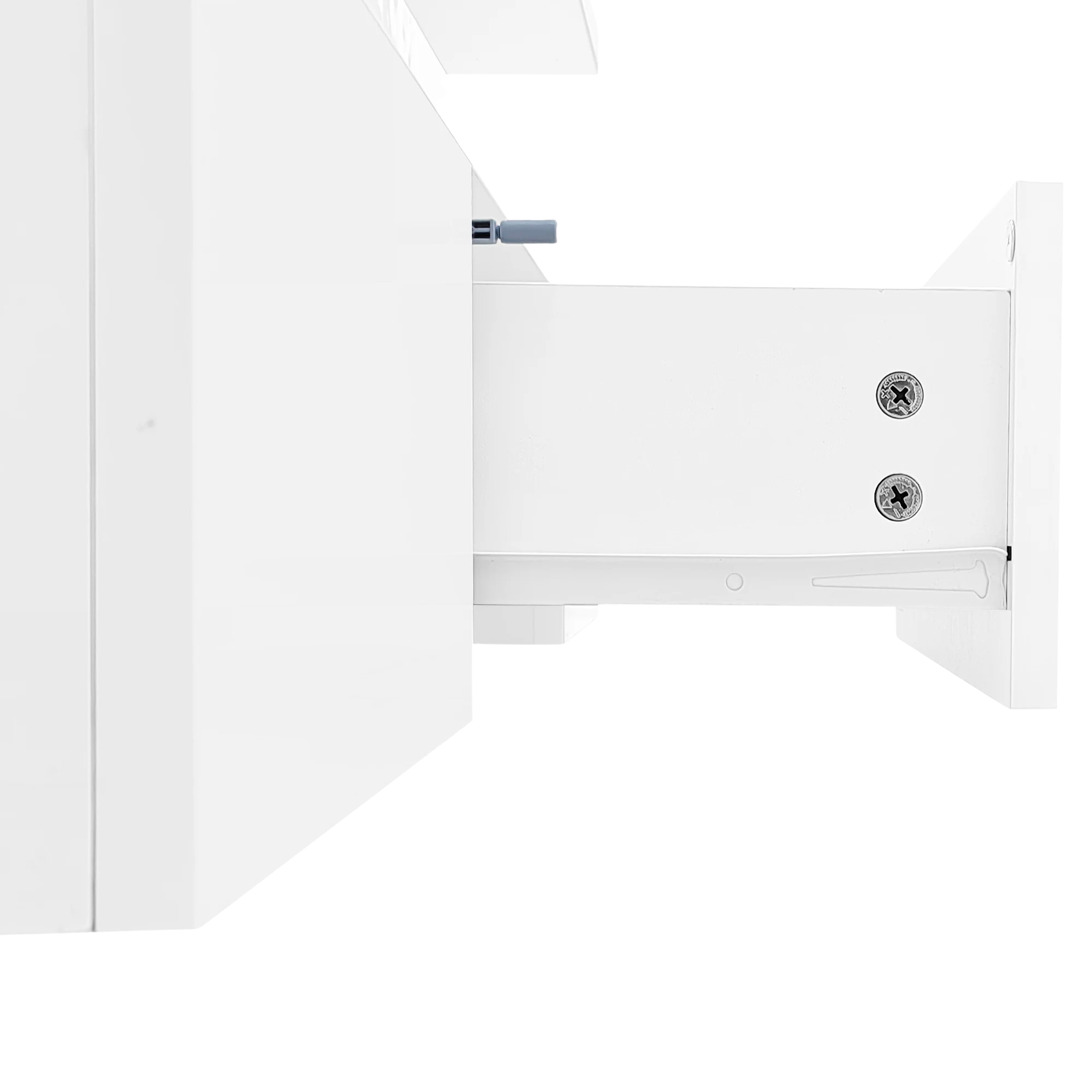 Table basse design à 2 niveaux avec tiroir et LED