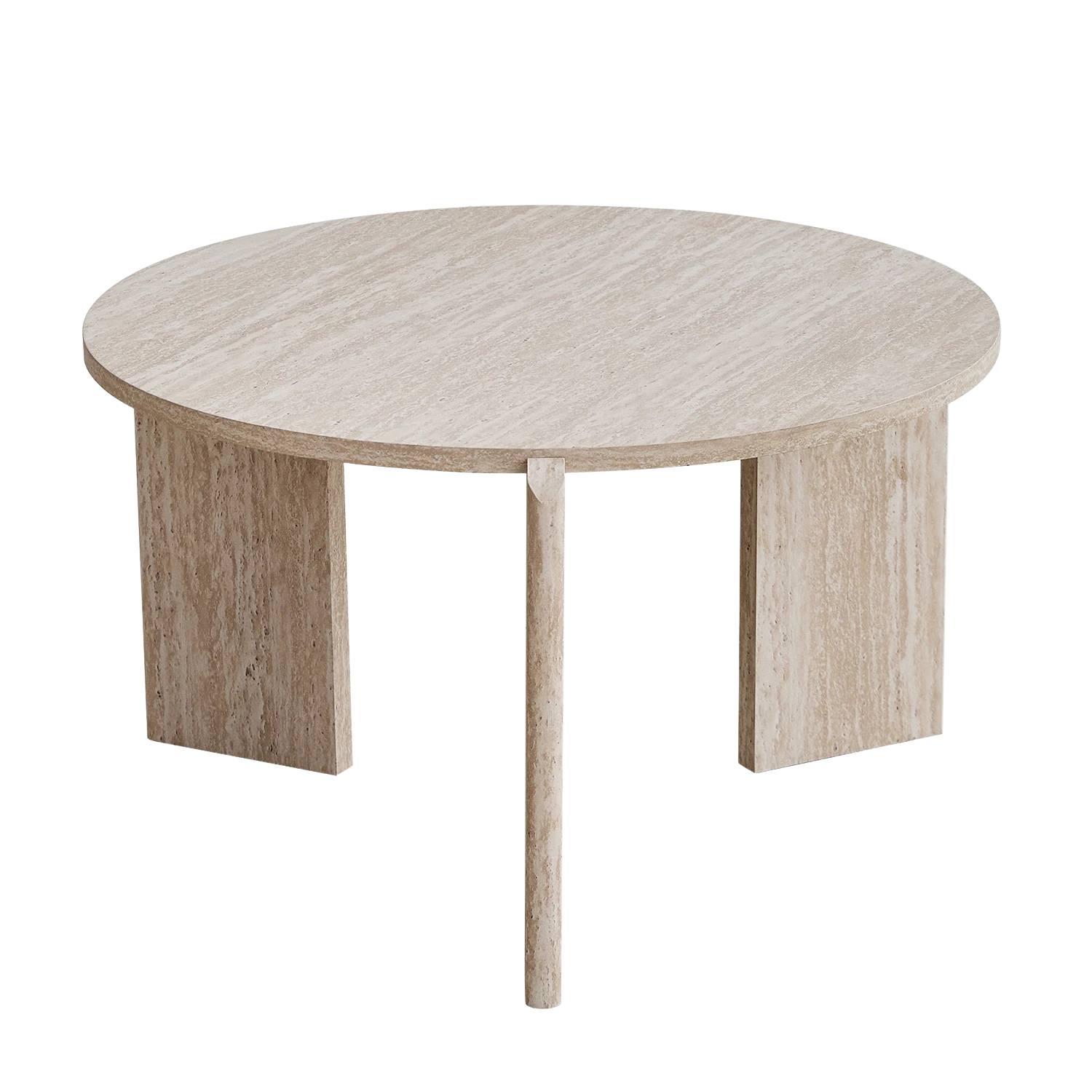 Table basse gigogne ronde en bois design scandinave