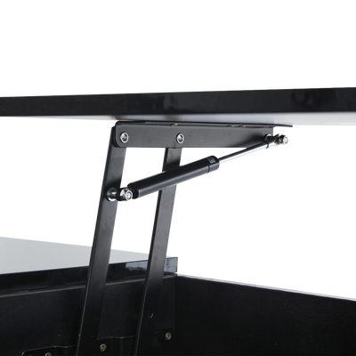 Table basse relevable avec LED et plateau ajustable