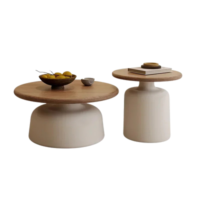 Table basse gigogne ronde et design scandinave