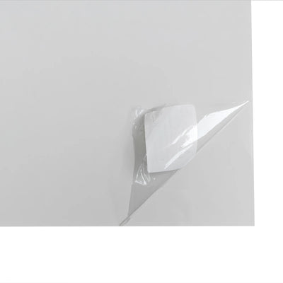 Table basse blanche laquée avec rangement et tiroirs design