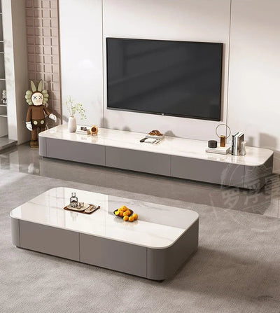 Table basse design italien rectangulaire en céramique