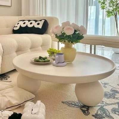 Table basse ronde en métal style minimaliste moderne