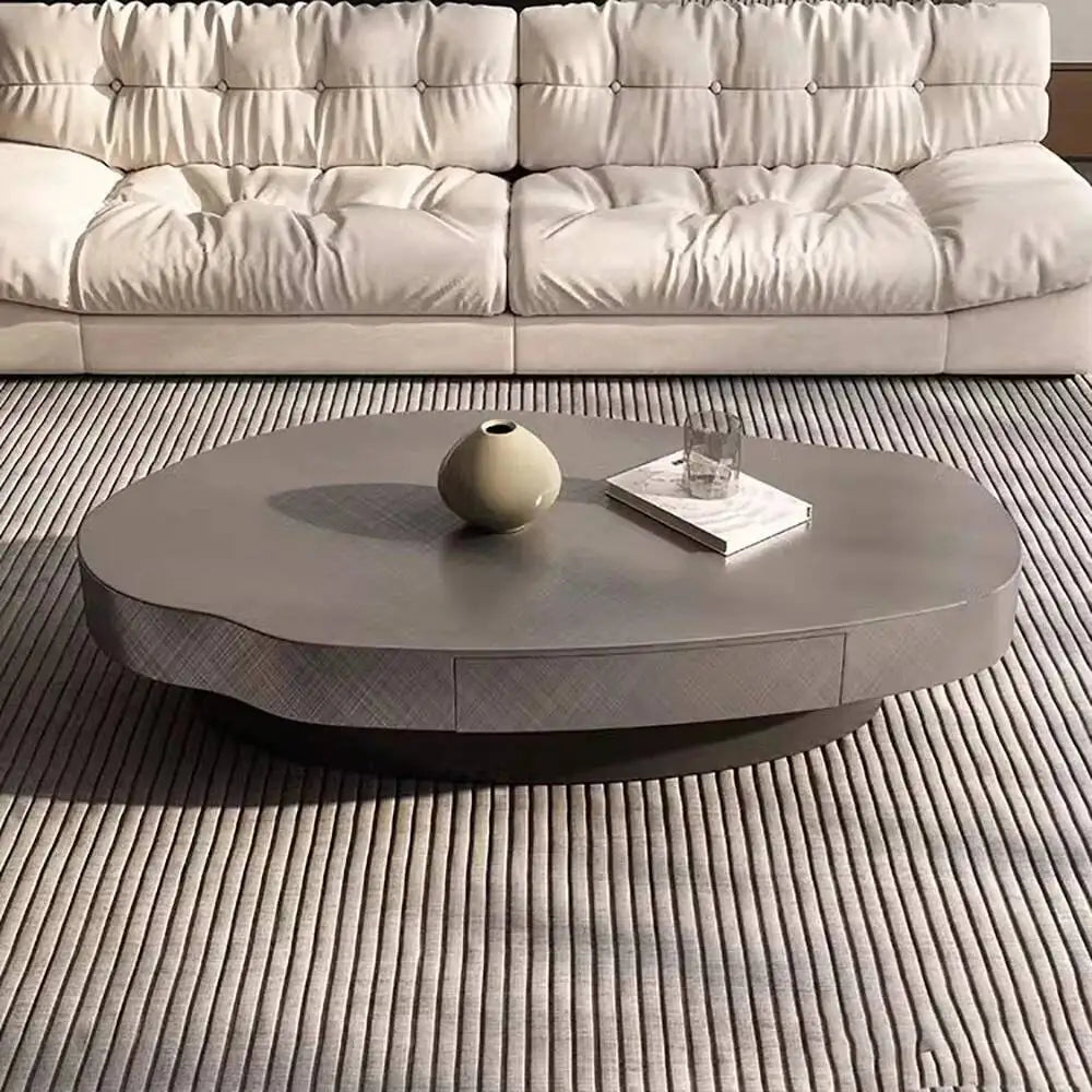 Table basse gigogne ronde et organique au design luxe