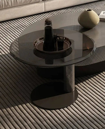 Table basse gigogne ronde et organique au design luxe