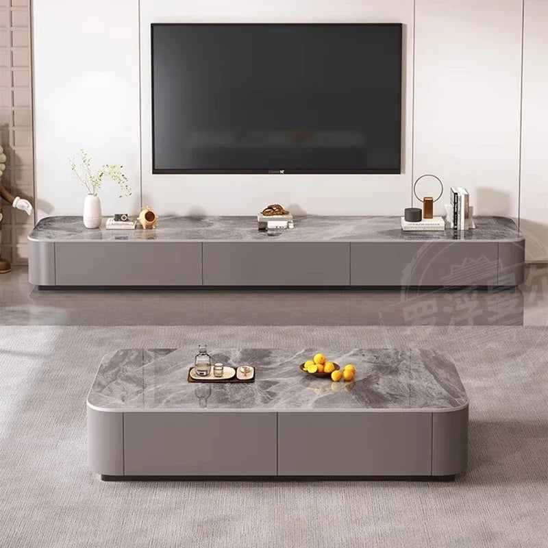 Table basse design italien rectangulaire en céramique