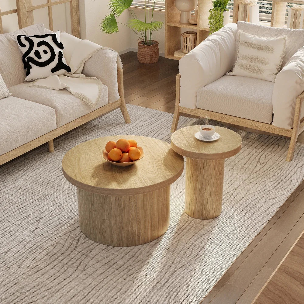 Table basse gigogne en bois design