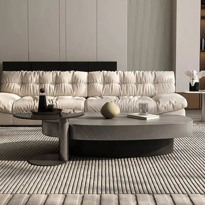 Table basse gigogne ronde et organique au design luxe