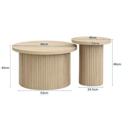 Table basse gigogne en bois design