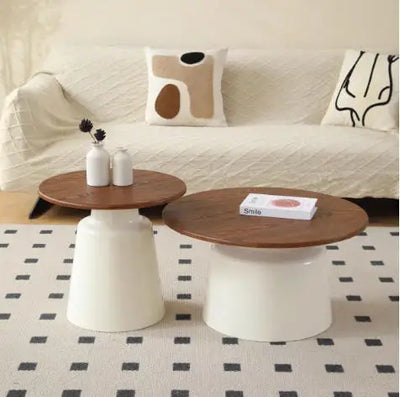Table basse gigogne ronde et design scandinave