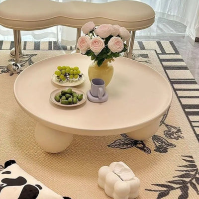 Table basse ronde en métal style minimaliste moderne