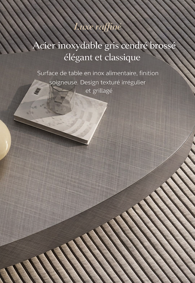 Table basse gigogne ronde et organique au design luxe