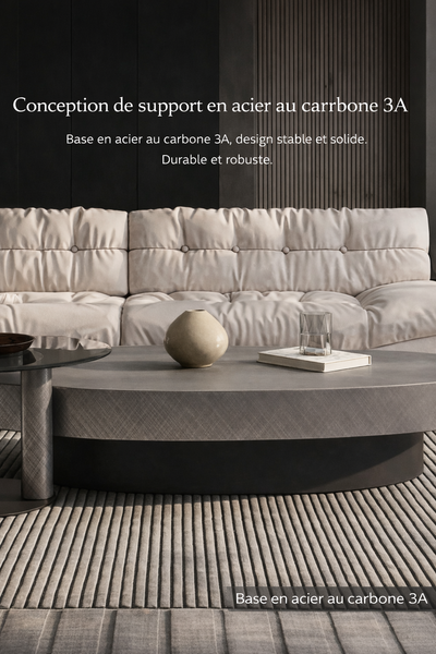 Table basse gigogne ronde et organique au design luxe