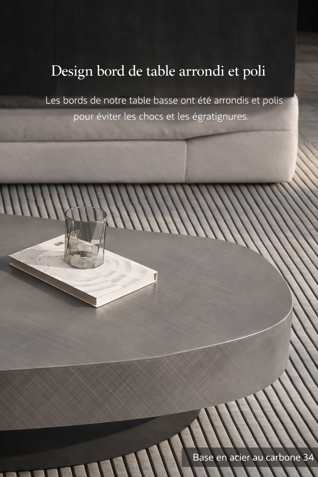 Table basse gigogne ronde et organique au design luxe