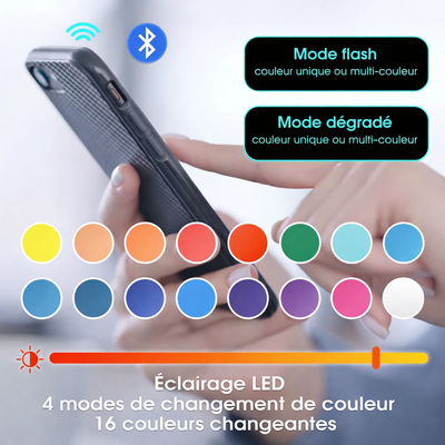 Table basse relevable avec LED et rangement