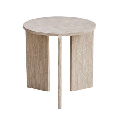 Table basse gigogne ronde en bois design scandinave