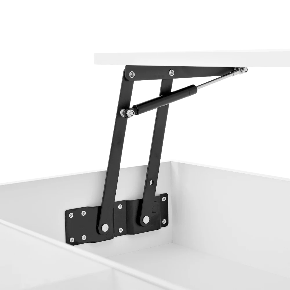 Table basse relevable avec LED et rangement