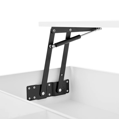 Table basse relevable avec LED et rangement