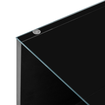 Table basse moderne en verre avec LED et rangements